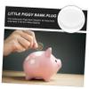 Cabilock 80pcs Plastic Piggy Bank Stoppers Reusable White Caps for Money Jar Bottoms Easy Installation for Plaster Figurines and Savings Boxes Fits Outer Diameter and Inner Diameter view 3