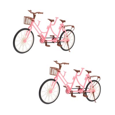 KESYOO Mini Cycle Tandem Seater Boys and Girls Bike Bicycle Decoration Doll Seat