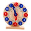 SUPVOX 1 Set Educational Clock Wooden Learning Model for Cognitive Development Safe Sturdy Design with Dials for Early Understanding and Coordination Skills view 1