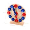 SUPVOX 1 Set Educational Clock Wooden Learning Model for Cognitive Development Safe Sturdy Design with Dials for Early Understanding and Coordination Skills view 2