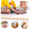 SUPVOX 1 Set Educational Clock Wooden Learning Model for Cognitive Development Safe Sturdy Design with Dials for Early Understanding and Coordination Skills view 3