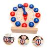 SUPVOX 1 Set Educational Clock Wooden Learning Model for Cognitive Development Safe Sturdy Design with Dials for Early Understanding and Coordination Skills view 4