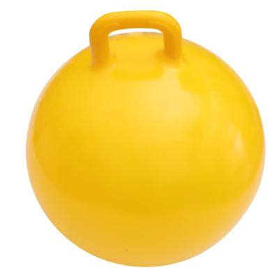 Abaodam Boy Girl Inflatable Bounce Jumping Yellow Grip Handle Toy for Play Promotes Coordination and Balance Inflates for Ages Random Style