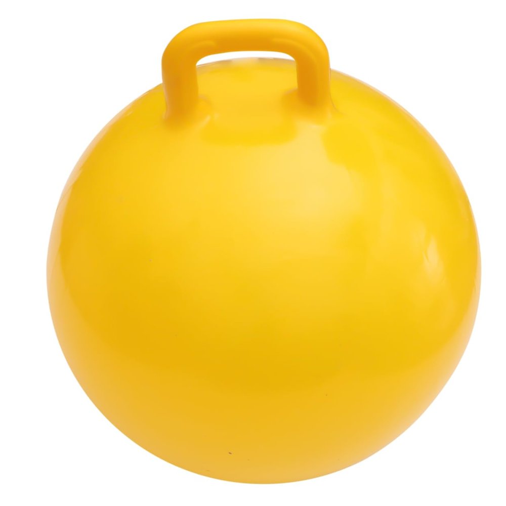 Abaodam Boy Girl Inflatable Bounce Jumping Yellow Grip Handle Toy for Play Promotes Coordination and Balance Inflates for Ages Random Style