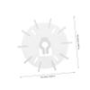 Ciieeo High Fan for Motor Cooling Temperature Adaptability Easy Installation Airflow Plastic Design view 2