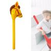 TWTCZOZ Portable Horse Stick Toy for Celebrations, Inflatable Riding Accessory for Children, Yellow view 4
