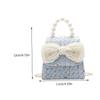TOVINANNA Elegant Pearl Bowknot Crossbody Bag for Boys and Girls Cute Princess Style Small Shoulder Purse for and Outdoor Adventures view 4