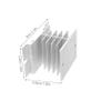 Angoily 3pcs Aluminum Heatsink Cooling Block for Relay High Thermal Conductivity Efficient Heat Dissipation for Single Phase Applications for Industrial Control and Projects view 2