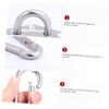 Abaodam 1set Metal Hammock Hook Holder for Use Heavy Duty Swing Carabiner Clips and Easy Replacement for Hanging Chairs and Swings view 3
