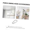 Abaodam 1set Metal Hammock Hook Holder for Use Heavy Duty Swing Carabiner Clips and Easy Replacement for Hanging Chairs and Swings view 4
