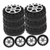 BESPORTBLE DIY Car Accessories 30pcs 4.2cm Diameter Plastic Wheels Boys and Girls Toy Replacement view 1
