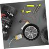 BESPORTBLE DIY Car Accessories 30pcs 4.2cm Diameter Plastic Wheels Boys and Girls Toy Replacement view 4