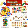 8th Birthday Decorations  Building Blocks Birthday Decorations 8 Year Old Boy  Party Kit: Number 8 Balloon, Banner, Cupcake & Cake Toppers, Balloons  Brick Theme Party Supplies for Boys 8 Years Old view 2