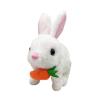EHJRE Electric Bunny Plush Toy, Realistic Bunny Toy, Interactive Plush Rabbit Stuffed Animal for Kids, White view 1