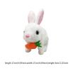 EHJRE Electric Bunny Plush Toy, Realistic Bunny Toy, Interactive Plush Rabbit Stuffed Animal for Kids, White view 2