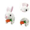 EHJRE Electric Bunny Plush Toy, Realistic Bunny Toy, Interactive Plush Rabbit Stuffed Animal for Kids, White view 3