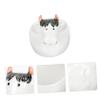 Homoyoyo Cartoon Animal Shaped Ceramic Bowls for Boys and Girls 4-Piece Set Storage Holder Dishwasher Safe Breakfast and Snack Bowls Cute Designs for Children for Mealtime view 4