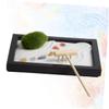 ERINGOGO Zen Garden Table Decoration with Simulation Moss and Sand Rake Miniature Landscape for Desktop Meditation and Calming Desk Decor Present for Home Office view 4