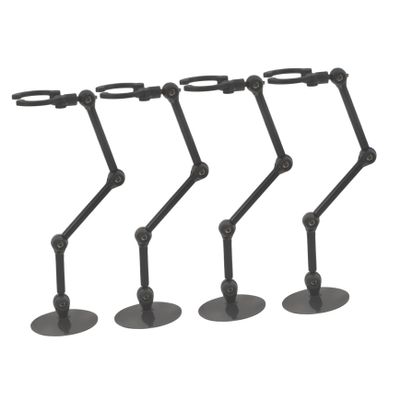 ERINGOGO 4PCS Adjustable Action Figure Stand Set Model Display Rack for Dolls Compatible Figures Desktop Display Holder for Collectibles