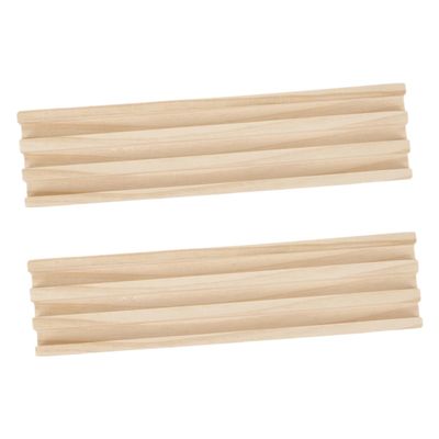 BESPORTBLE 2pcs Elevate Your Domino Experience Sturdy Wood Domino Bases Card Trays for Holder