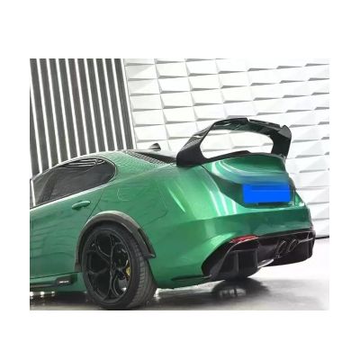 Carbon Fiber/FRP Car Rear Spoiler Wing Trunk Lip Compatible For Alfa Romeo Giulia Spoiler Sedan Rear Trunk Spoiler Boot Wing GTA Style(Gloosy Black)