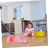 GOOHOCHY 1set Boys and Girls Broom Dustpan Kit Adorable Boy Girl Cleaning Tools Mop and Broom for Learning and Development Cartoon Design view 4