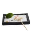 CORHAD Stone Zen Garden Table Decor Desktop Meditation Garden Zen Sand Table Rake Miniature Landscape for Office view 1