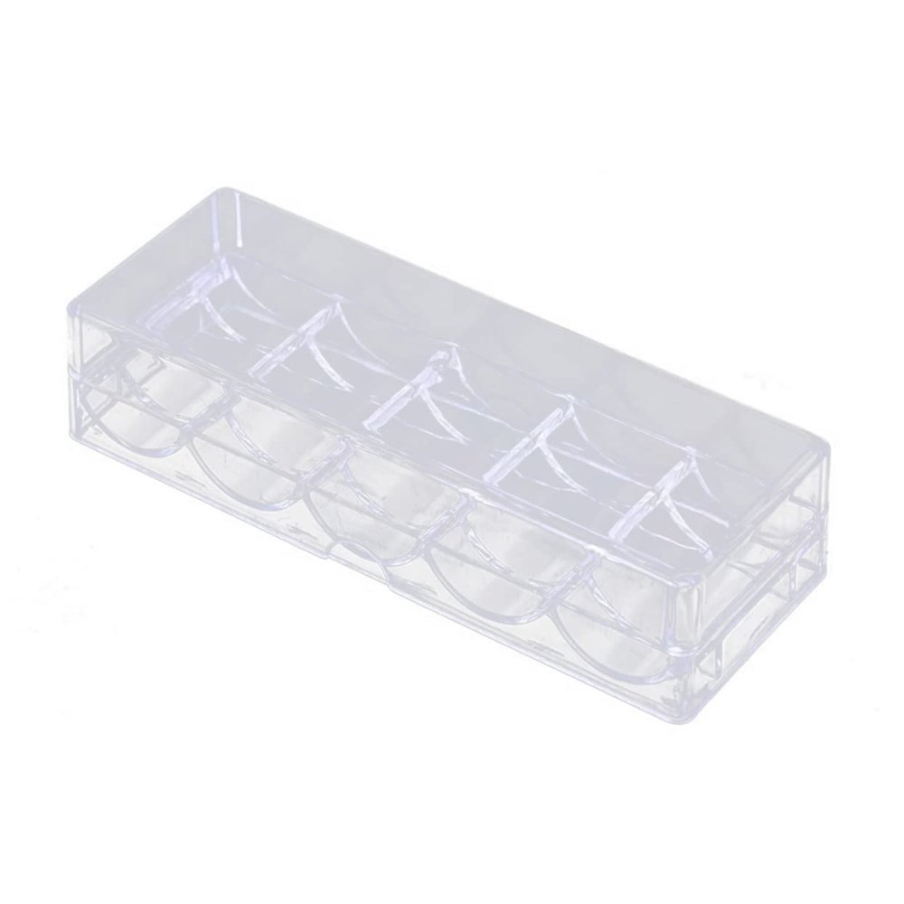 BESPORTBLE Poker Chip Rack for 100 Chips for Game Night and Parties Sturdy Acrylic Storage Box