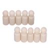 10pcs HighQuality Hardwood Wooden Peg Figures for Kids' DIY Art and Ft Ting Activities (Male Puppet) view 1