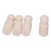 10pcs HighQuality Hardwood Wooden Peg Figures for Kids' DIY Art and Ft Ting Activities (Male Puppet) view 3