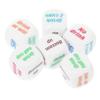 Abaodam 6pcs Acrylic Drinking Dice for Friends Gatherings Bachelorette Parties Fun Party Games Excitement and Entertainment at Bars and Ktv view 1