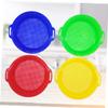 BESPORTBLE Sand Sifter Toy for Boys and Girls 4pcs Plastic Beach Sieve Lightweight and Easy to Use for Beach Fun view 4