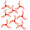 16 PCS RC Propeller Gemfan 45mm 3-Blade Propeller Props with 1.5mm Shaft Hole for RC FPV Whoop Drone Freestyle Quadcopter 8CW 8CCW(4 Pairs Grey+4 Pairs Pink) view 3