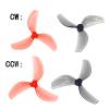 16 PCS RC Propeller Gemfan 45mm 3-Blade Propeller Props with 1.5mm Shaft Hole for RC FPV Whoop Drone Freestyle Quadcopter 8CW 8CCW(4 Pairs Grey+4 Pairs Pink) view 4