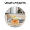 Ciieeo Bamboo Boys and Girls Bowl Insulated Dessert Bowl for Rice Snacks Safe Lightweight Portable Dishwasher Safe view 3