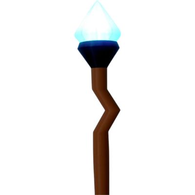 Crystal Cosplay Wizard Staff  Modular RGB Prop Staff with Light-Up Prism Head & Threaded Assembly  Magic LED Costume Accessory  3D Printed in Canada
