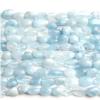 6-8mm Natural Stone Irregular Aquamarine Stone Chips Beads Making DIY Bracelet Necklace 15'' Strands,Aquamarine,6-8mm view 2