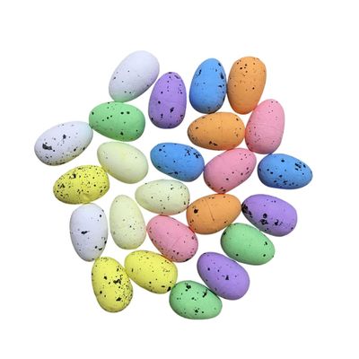 Veemoon 1set Colorful Simulated Quail Eggs Realistic Fake Bird Eggs for Easter Decor Lifelike Crafting Supplies for Easter Party Decorations and Festive Celebrations