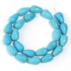 1 Strand Water Drop Shape Natural Turquoise Beads 10-16mm Loose Bead For DIY Bracelet Making Beaded Supplies,White,14mm(approx 20pcs) view 2