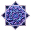 BVCY Flow Star (UV Reactive) Beginners Cloth Spinning Easy to Rotate Juggling and Skill Toy Fingertip Rotating Flow Toy Dapo Star Blue&PinkR05-style3 view 1