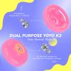 MAGICYOYO K2 Plus Crystal Responsive Yoyo for Kids, Pink Yo-yo for Beginners, Trick Yo Yo with Replacement Unresponsive Bearing for Intermediate, with 6 Yoyo Strings, Bag, Bearing Remover (Sky Pink) view 4