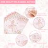 120PCS Ballerina Party Supplies for Girls Dancing Themed 1st 2nd Birthday Party Decorations Cute Pink Ballet Tutu Babyshower Tableware Set Paper Plates Napkins Cups Set for 20 Guests view 3