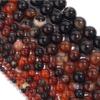 1 String Natural Agates Stone Beads 4/6/8/10/12mm Round Bead For Making DIY Bracelet Necklace Supplies,Red Agates,4mm(approx 57pcs) view 1
