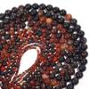 1 String Natural Agates Stone Beads 4/6/8/10/12mm Round Bead For Making DIY Bracelet Necklace Supplies,Red Agates,4mm(approx 57pcs) view 3