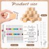 Aisharery 146 Pcs Baby Shower Game Sign Set Includes Decorative Square 54 DIY Blank Wooden Blocks 24 Paint Markers 27 Page Babys First ABC Book view 3