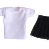 1/12 Scale Doll T Shirt with Short Skirt Doll Clothes Accessory Soft Handmade view 4