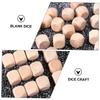 ARTIBETTER 100pcs Wooden Blank Dice Unfinished Craft Blocks for DIY Games Smooth Surface Durable for Projects and Artistic Creations view 3