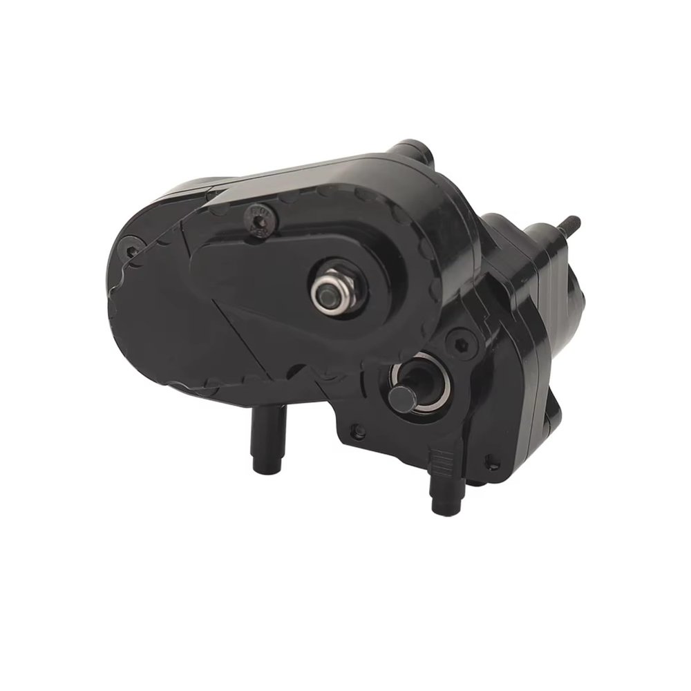 for Axial for SCX10 II AXI03004 for Capra 1.9 for UTB 1/10 CNC Gearbox Dig Transmission Box Dig Gear RC Crawler Upgrade Parts RC Car Parts(Black)