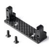 Black Servo Mount Carbon Fiber + Alloy Servo Fixed Bracket Fit for Axial Capra 1.9 UTB AXI03004 1:10 RC Crawler Cars Parts view 2