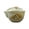 Ru Kiln Moe Tiger Cartoon Ceramic Hand Grab Pot, Kung Fu Tea Set Anti-Scalding-Short Style view 1